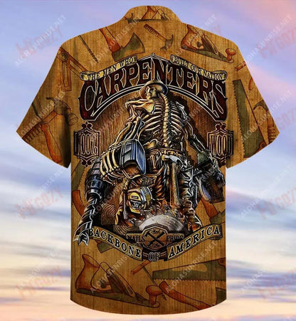 Measure Twice, Cut Once Carpenter Short Hawaiian Shirt Vacation Hawaiian T Shirts Tactical Hawaiian Shirt Funny Hawaiian Shirts, Hawaiian Shirt Gift, Christmas Gift
