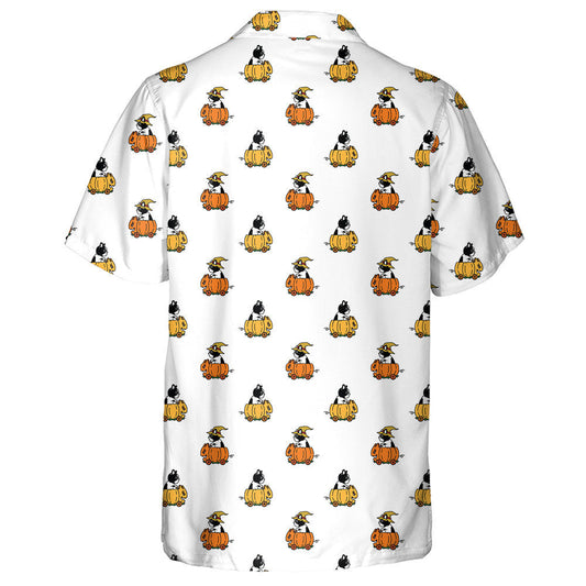 Bulldog Halloween Pumpkin Car Riding Puppy Witch Cartoon Hawaiian Shirt, Hawaiian Shirt Gift, Christmas Gift