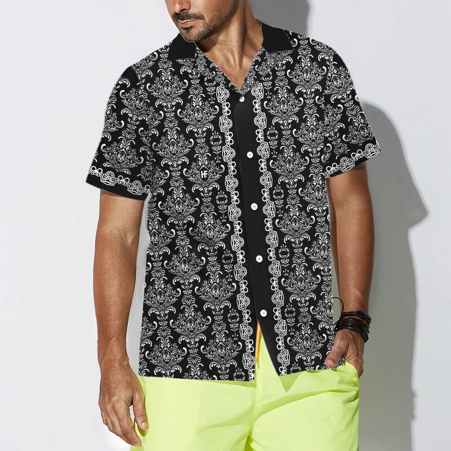 Classic Design Hawaiian Shirt Colorful Monkey With Gothic, Hawaiian For Gift