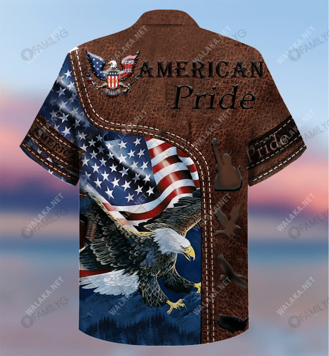 American Pride Patriotism Unisex Hawaiian Shirt, Hawaiian Shirt Gift, Christmas Gift