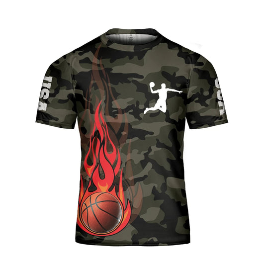 Basketball American Eagles All Over Print Hawaiian Shirt Camouflage Design, Hawaiian Shirt Gift, Christmas Gift