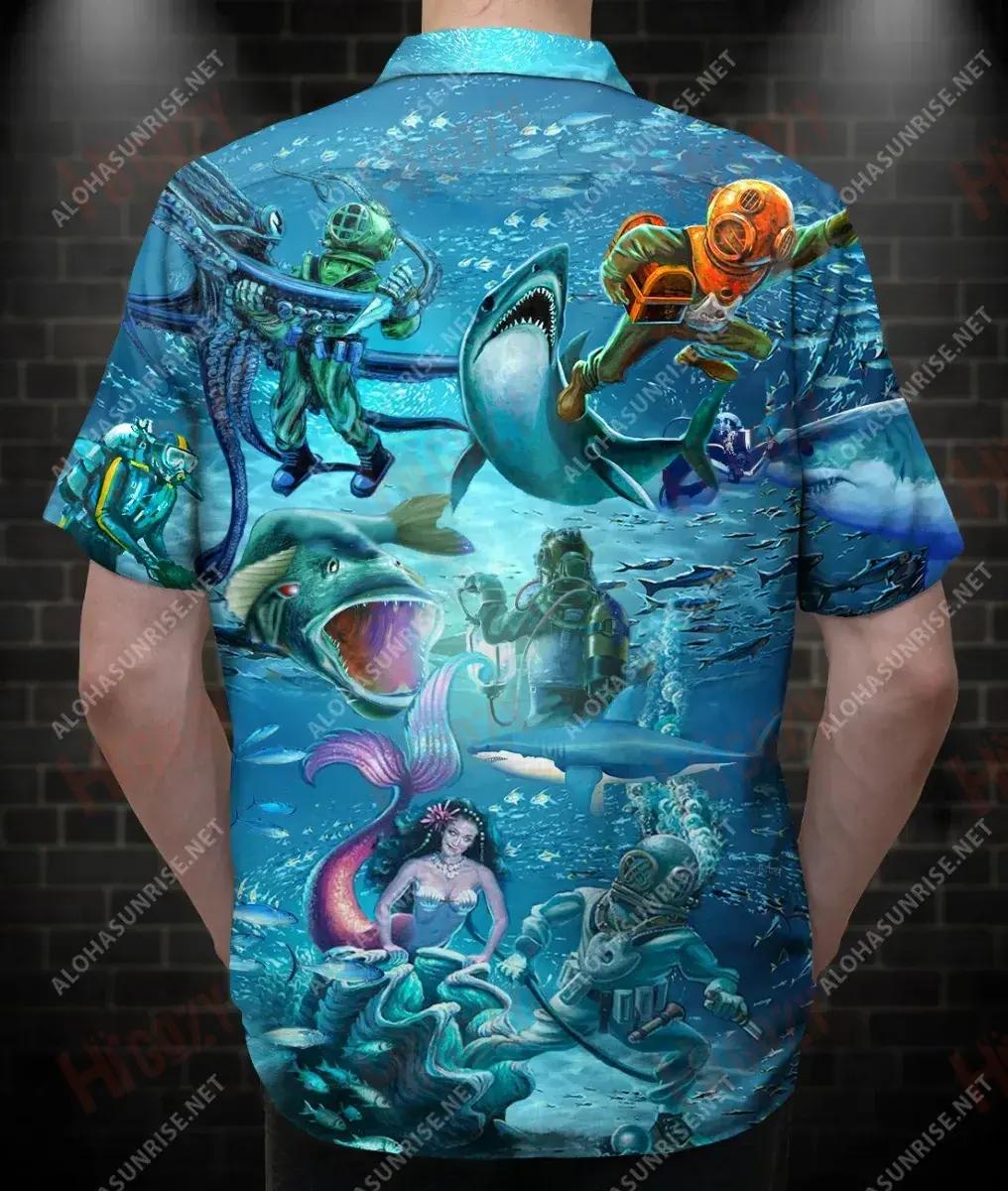 My Journey Into The Deep Blue Unisex Hawaiian Shirt Summer Short Sleeve Hawaiian Crazy Shirts Hawaiian Shirt Pattern, Hawaiian Shirt Gift, Christmas Gift