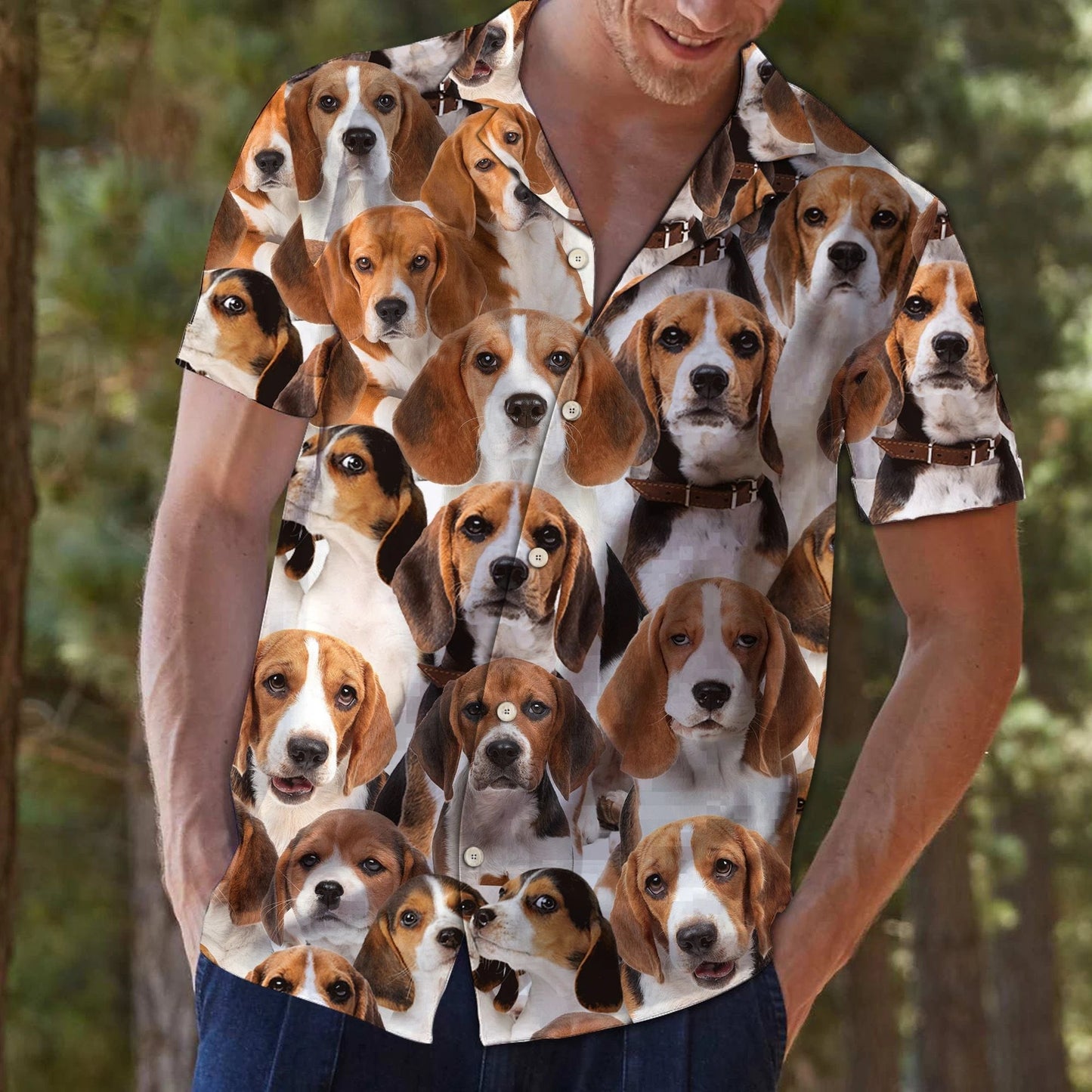Awesome Beagle Dog Face Gift For Dog Lovers Hawaiian Shirt, Hawaiian Shirt Gift, Christmas Gift