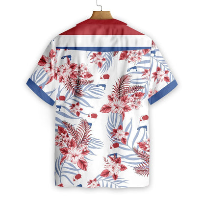 Netherlands With White Skin Pattern Hawaiian Shirt, Hawaiian Shirt Gift, Christmas Gift