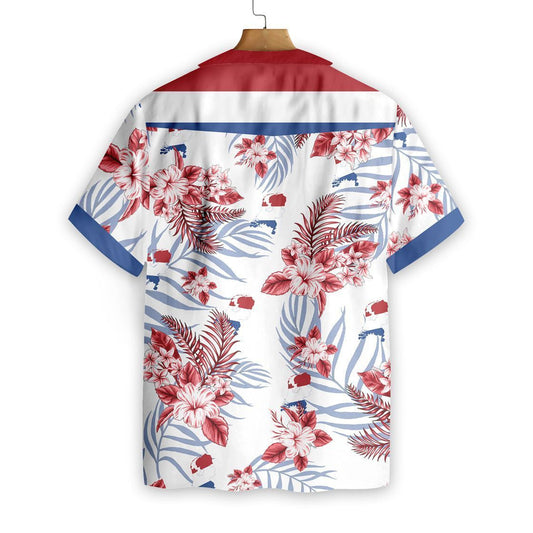 Netherlands With White Skin Pattern Hawaiian Shirt, Hawaiian Shirt Gift, Christmas Gift