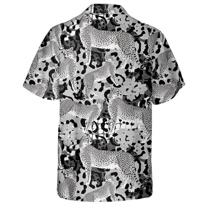 Cheetah Jaguar And Leopard Spots Flower Hawaiian Shirt, Hawaiian For Gift
