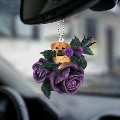 Raccoon get in raccoon lover two sided car interior ornament, Christmas Decoration