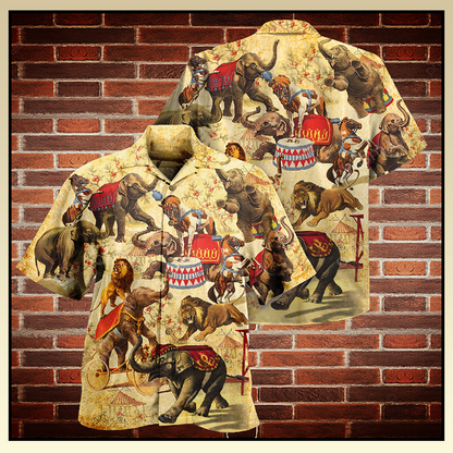 Elephant circus show hawaiian shirt_Hawaiian Shirt Gift, Christmas Gift