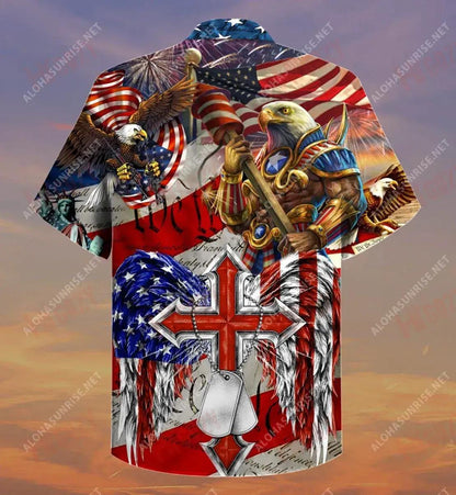 Eagles Patriotism America Short Hawaiian Shirt Summer Hawaiian T Shirts Hawaiian Crazy Shirts Hawaiian Shirts For Men, Hawaiian Shirt Gift, Christmas Gift