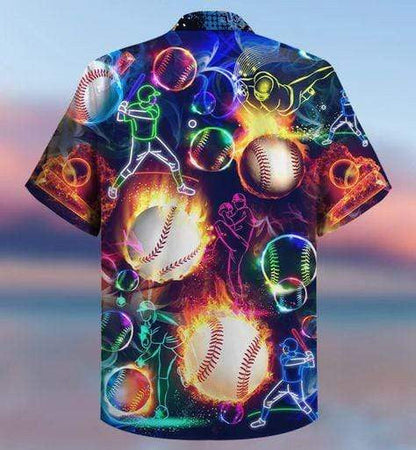 Funny Chase My Ball On Fire Design Hawaiian Shirt, Hawaiian Shirt Gift, Christmas Gift