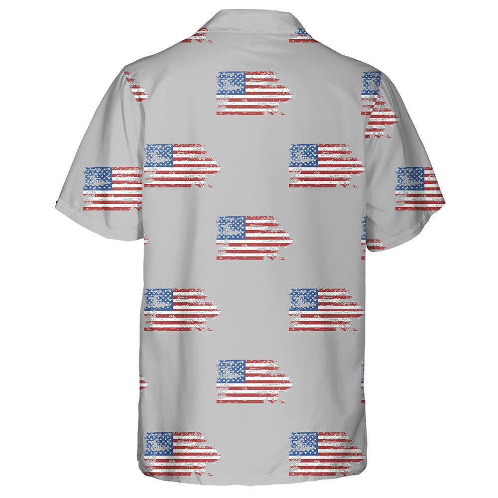 American Symbol Freedom National Sign On Gray Background Hawaiian Shirt, Hawaiian Shirt Gift, Christmas Gift