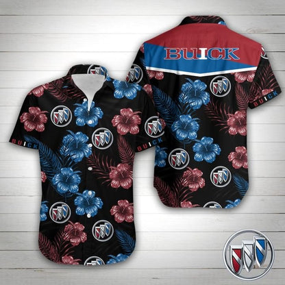 Buick Tropical Flower Hawaiian Shirt,Hawaiian Shirt Gift, Christmas Gift