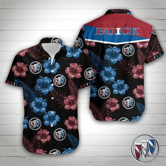 Buick Tropical Flower Hawaiian Shirt,Hawaiian Shirt Gift, Christmas Gift