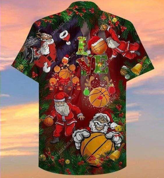 Hawaiian Shirt Skull Santa Claws Mandala Christmas Themed Design, Hawaiian Shirt Gift, Christmas Gift