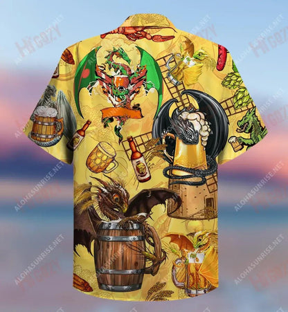 Drunkgon Unisex Short Hawaiian Shirt Vacation Aloha Shirt Best Hawaiian Shirts Funny Hawaiian Shirts, Hawaiian Shirt Gift, Christmas Gift