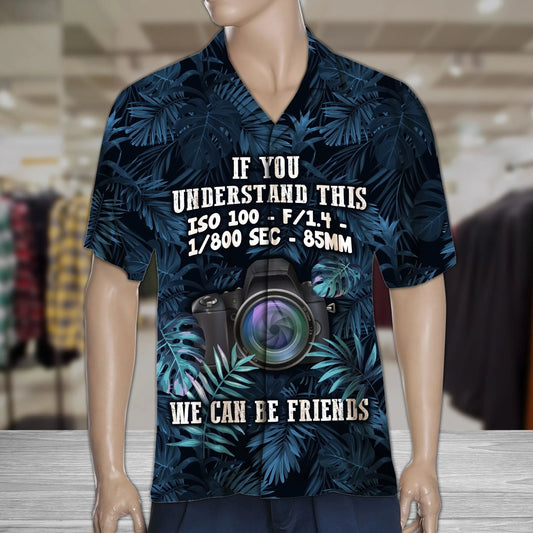 Tropical Plants Themed Camera If You Understand Pattern Hawaiian Shirt, Hawaiian Shirt Gift, Christmas Gift