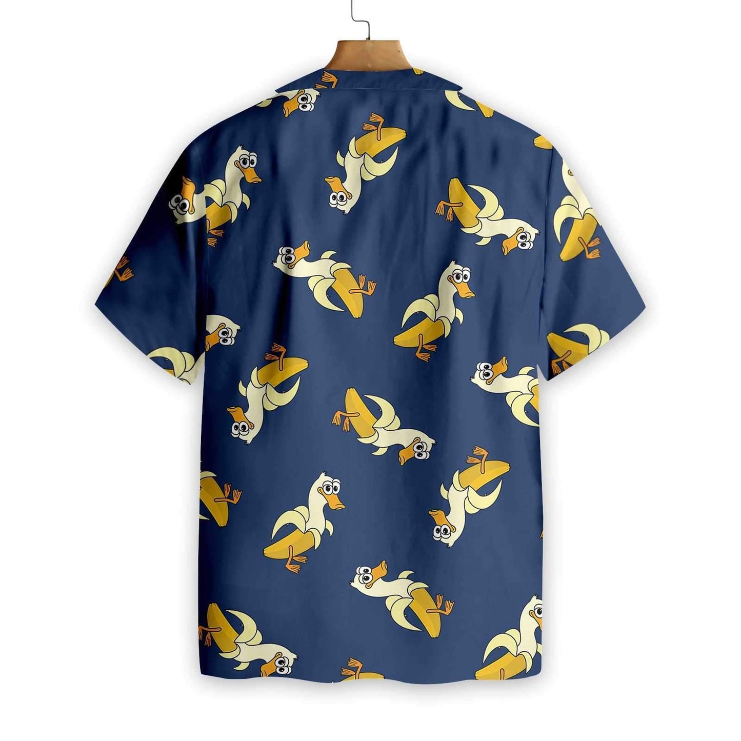 Dark Blue Background It's Just A Banana Duck Hawaiian Shirt, Hawaiian Shirt Gift, Christmas Gift