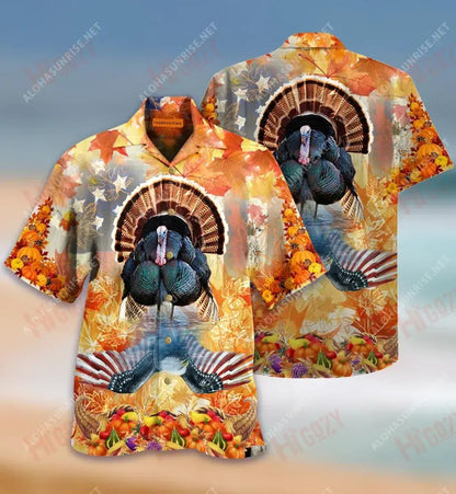 Happy Thanksgiving Short Short Sleeve Shirt Hobbies Hawaiian T Shirts Hawaiian Crazy Shirts Funny Hawaiian Shirts, Hawaiian Shirt Gift, Christmas Gift