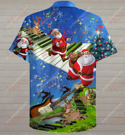 Jumping On Musical Instrument Short Short Sleeve Shirt Hobbies Hawaiian T Shirts Best Hawaiian Shirts Hawaiian Shirts For Men, Hawaiian Shirt Gift, Christmas Gift