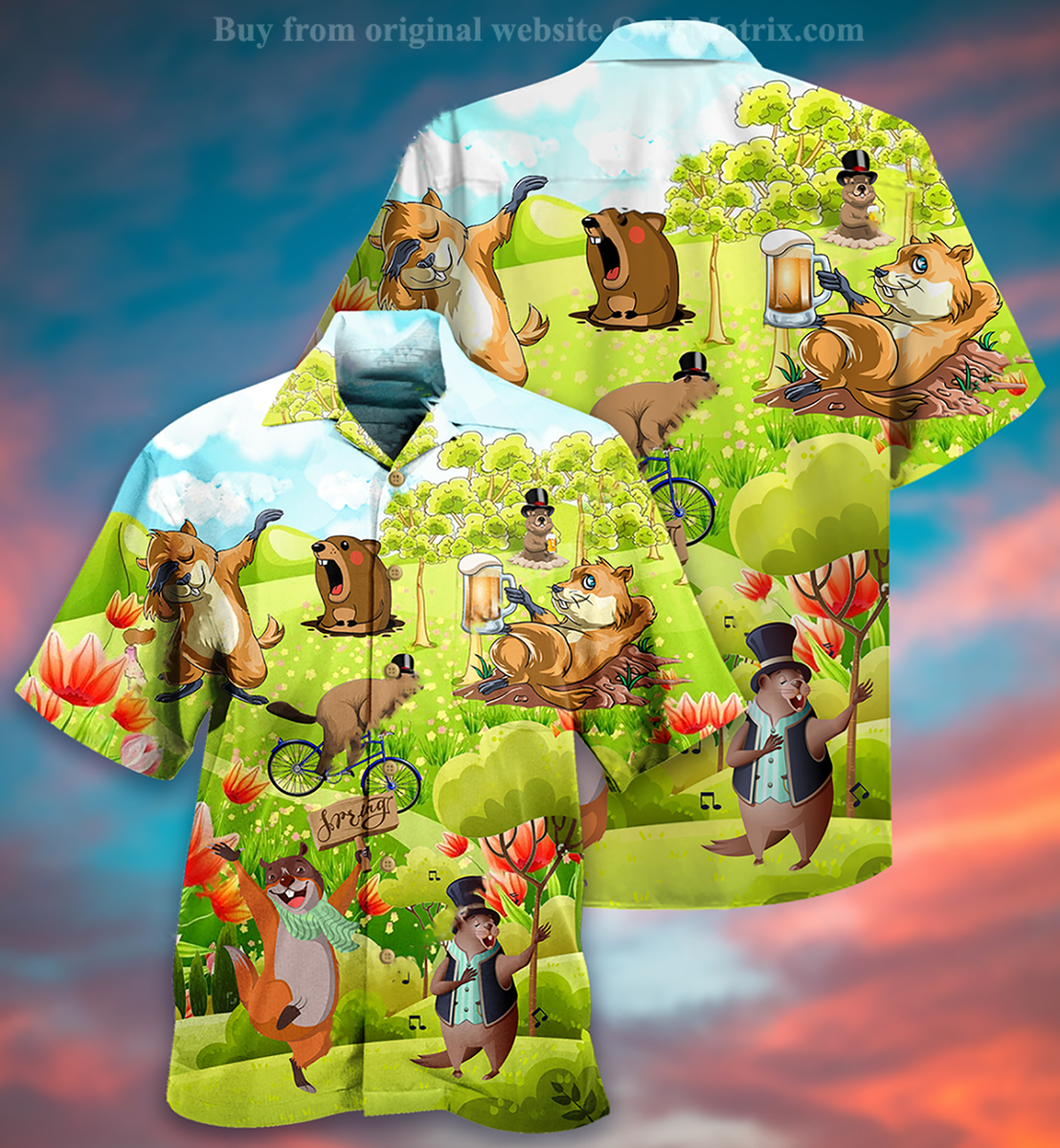 Animals Happy Dancing - Hawaiian Shirt, Christmas Gift