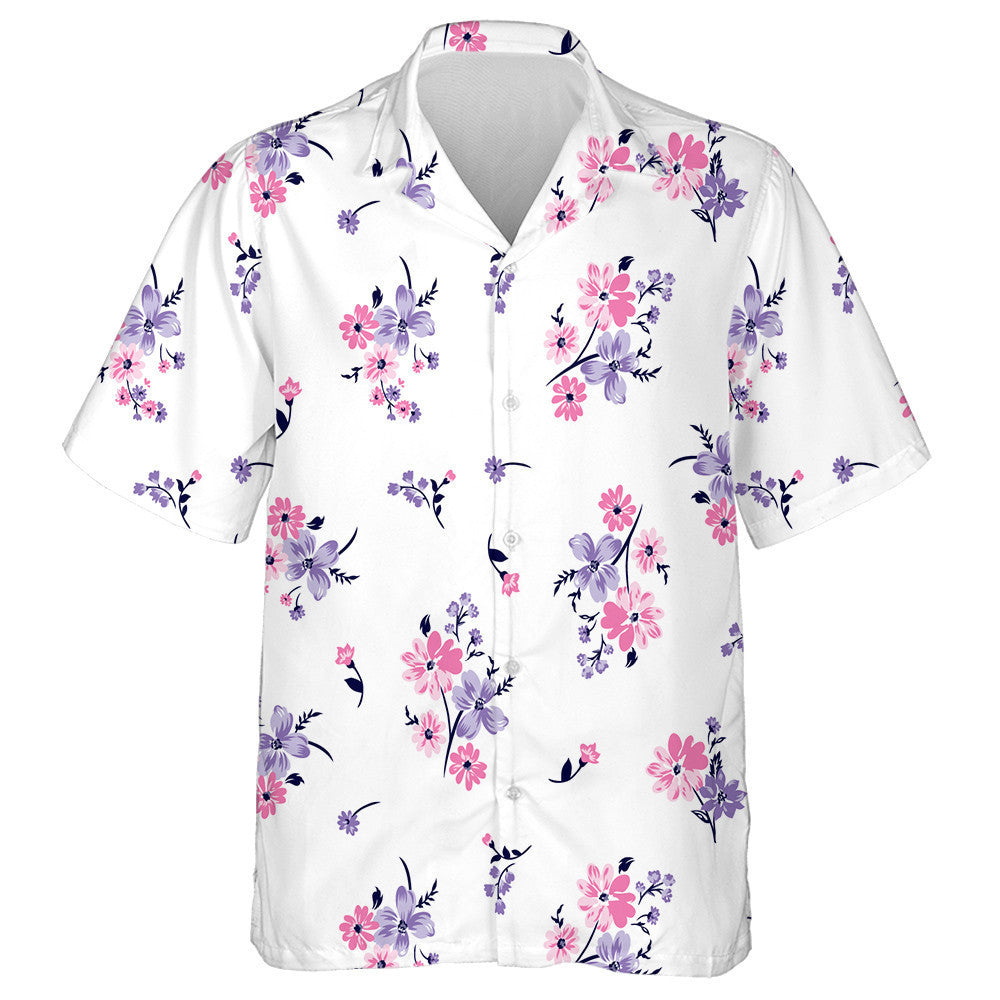 Floral Bouquet With Small Flowers And Leaves Art Design Hawaiian Shirt, Hawaiian Shirt Gift, Christmas Gift