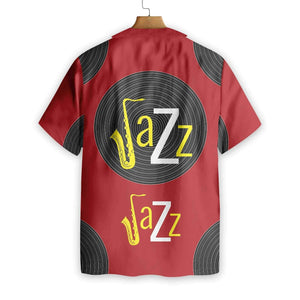 World Of Jazz On Maroon Design Hawaiian Shirt, Hwaiian For Gift