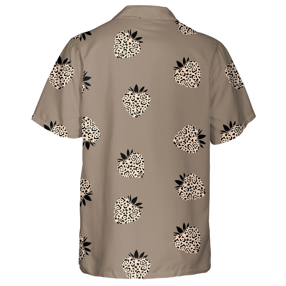 Summer Face Of Leopard With Green Eyes Hawaiian Shirt, Hawaiian Shirt Gift, Christmas Gift