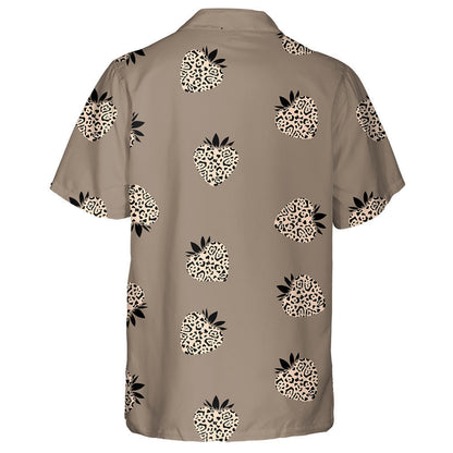 Summer Face Of Leopard With Green Eyes Hawaiian Shirt, Hawaiian Shirt Gift, Christmas Gift