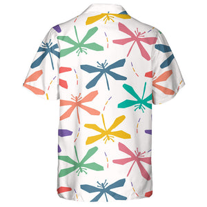 Abstract Dragonfly Wings Cut Out Shapes Hawaiian Shirt, Hawaiian Shirt Gift, Christmas Gift