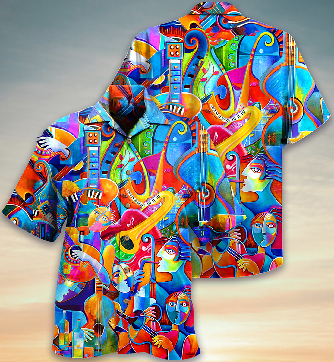 Music Fullcolor - Hawaiian Shirt, Hawaiian Shirt Gift, Christmas Gift