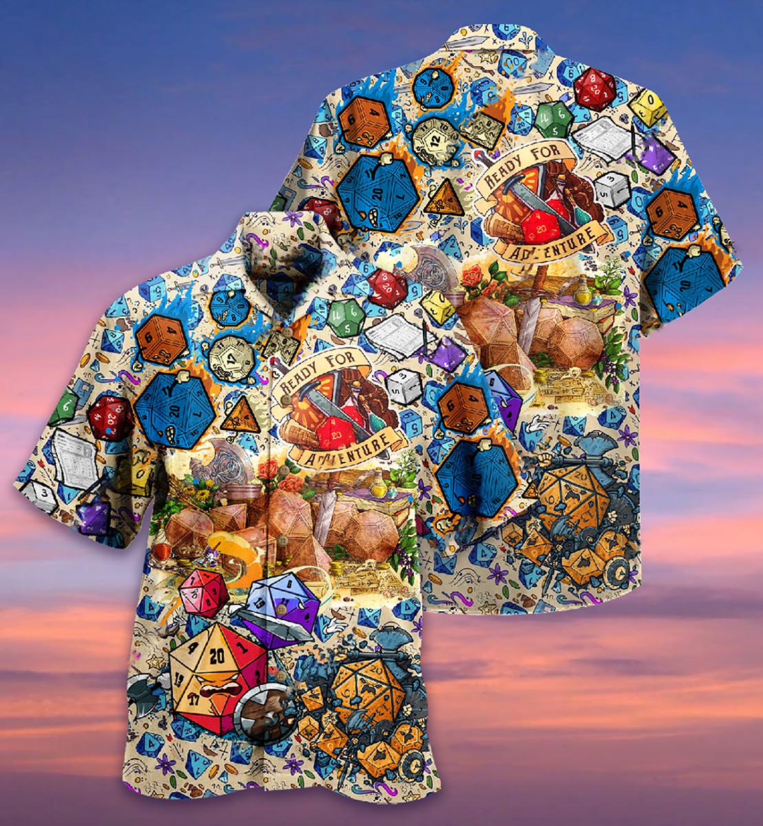 D20 Ready - Hawaiian Shirt, Hawaiian Shirt Gift, Christmas Gift