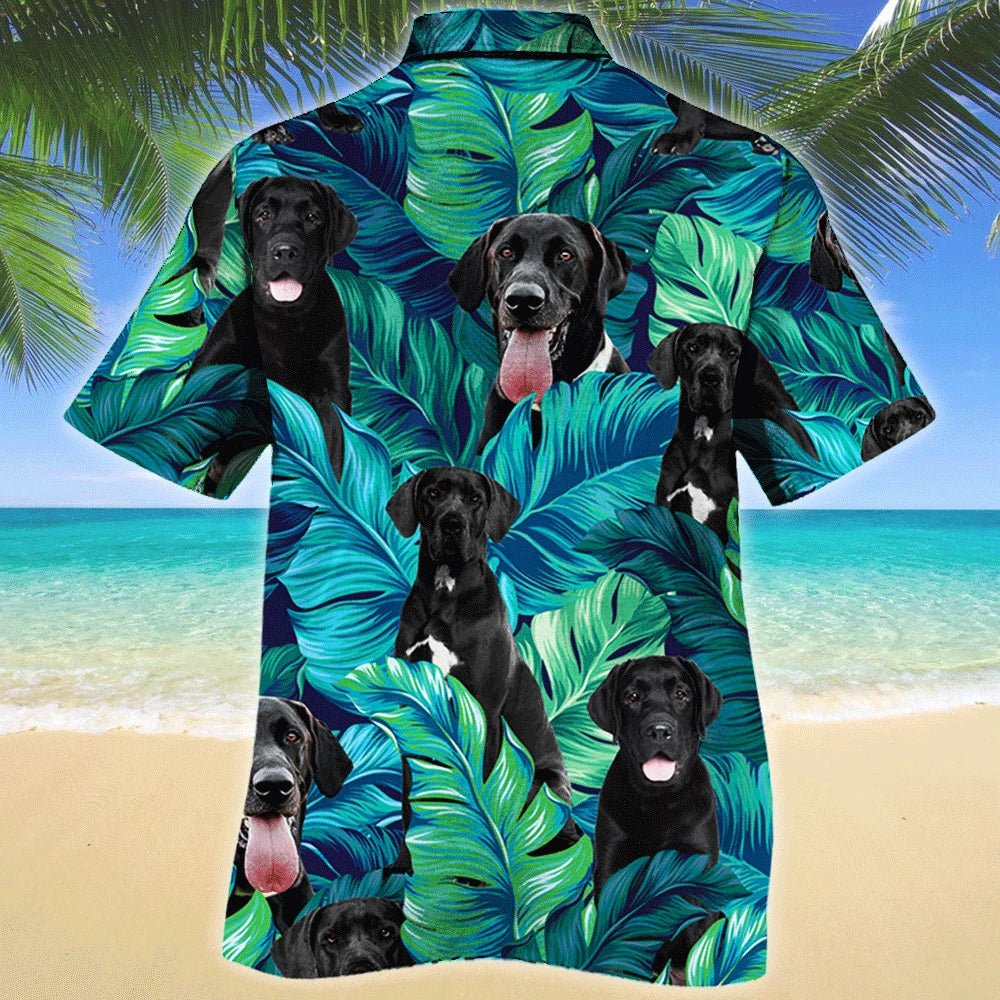 Great Dane Dog Lovers Gift Vivid Forest Hawaiian Shirt, Hawaiian Shirt Gift, Christmas Gift