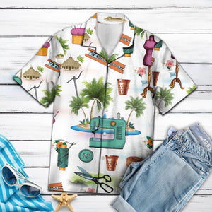 Awesome Gift For Sewing Lover Pattern Hawaiian Shirt, Hawaiian For Gift