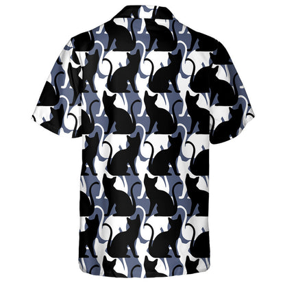 Black And White Butterfly On Pink Hawaiian Shirt, Hawaiian For Gift