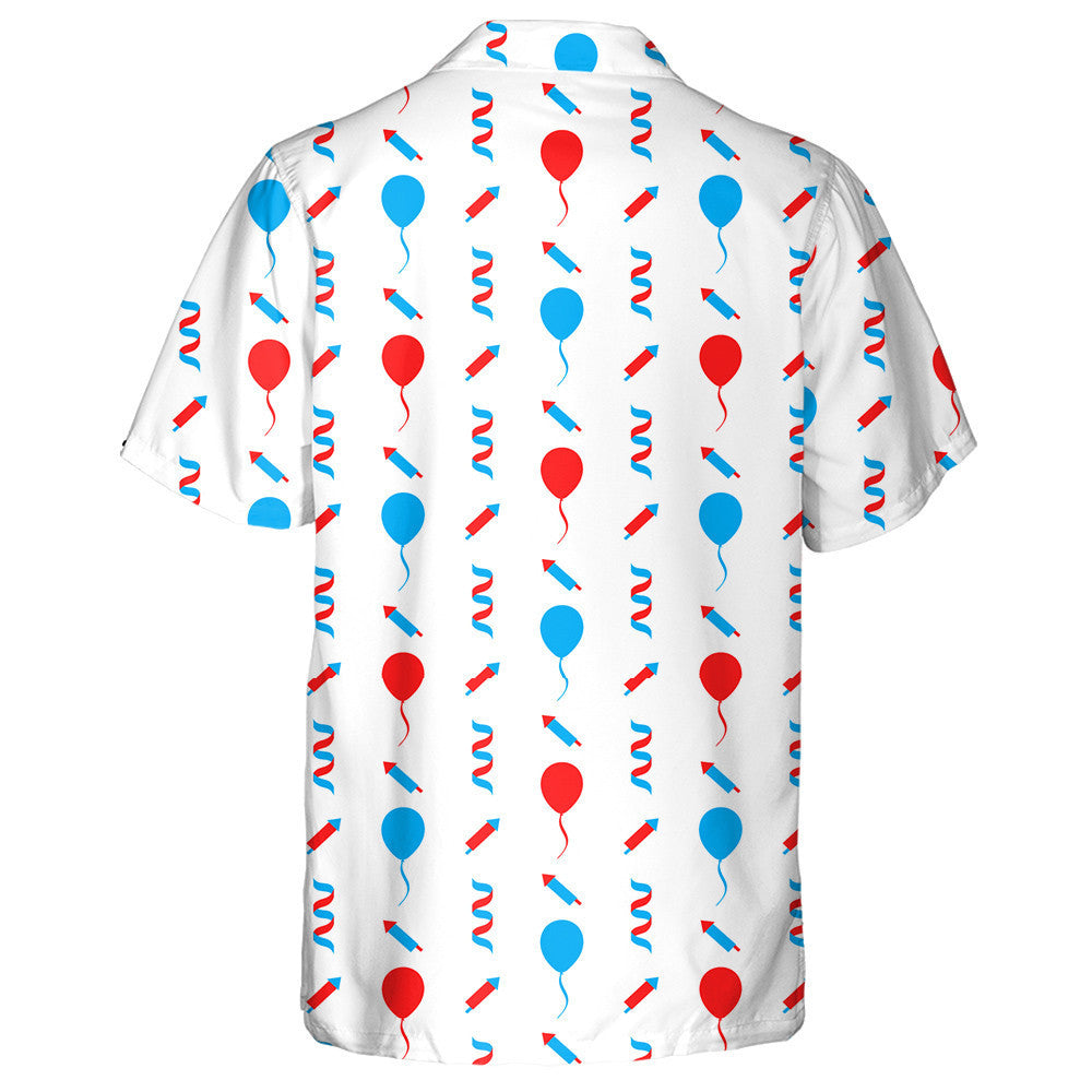 Decorative Texture For Independence Day Of America Pattern Hawaiian Shirt, Hawaiian Shirt Gift, Christmas Gift