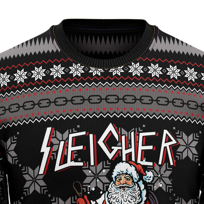 Santa Sleigher Ugly Christmas Sweater, Christmas Gift,Gift Christmas 2024