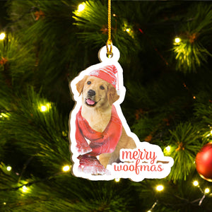 Xmas Golden Retriever Ornaments Set, Merry Woofmas Ornaments Set, Funny Christmas Ornaments Family Gift Idea For Dog Lover