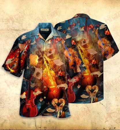 Don'T Kill My Vibe Violin Short Hawaiian Shirt Vacation Hawaiian T Shirts Tactical Hawaiian Shirt Hawaiian Shirts For Women, Hawaiian Shirt Gift, Christmas Gift