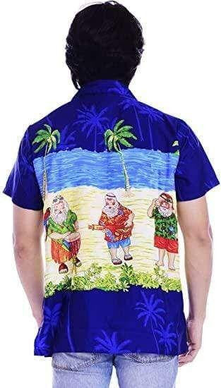 Christmas Santa Claus Beach Party Vintage Style Design Hawaiian Shirt, Hawaiian Shirt Gift, Christmas Gift