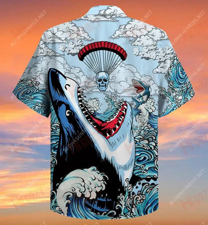 Sorry, You Were Trapped Shark Short Hawaiian Shirt Summer Tropical Shirts Hawaiian Crazy Shirts Hawaiian Shirt Pattern, Hawaiian Shirt Gift, Christmas Gift