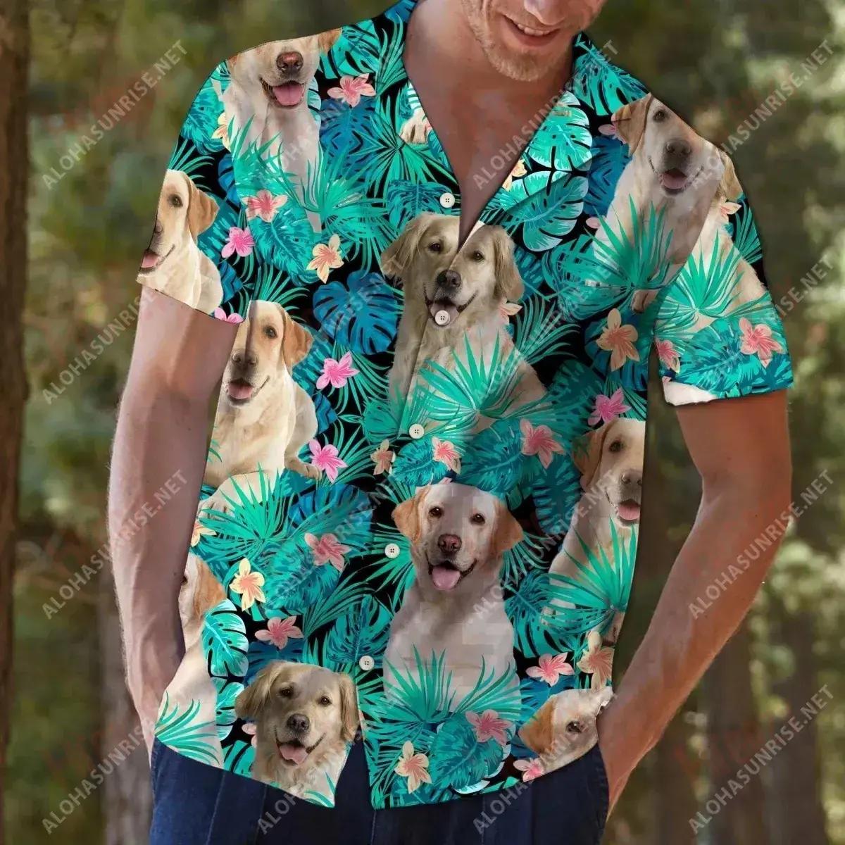 Tropica - Short Sleeve Shirt Vacation Hawaiian T Shirts Custom Hawaiian Shirts Hawaiian Shirts For Men, Hawaiian Shirt Gift, Christmas Gift