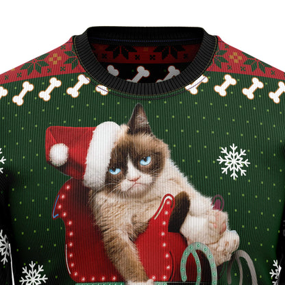 Grumpy Cat Ugly Christmas Sweater,Christmas Ugly Sweater,Christmas Gift,Gift Christmas 2024
