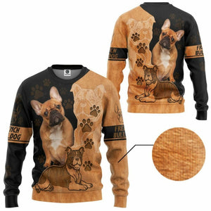 3D Loving French Bulldog Custom Tshirt Hoodie Apparel