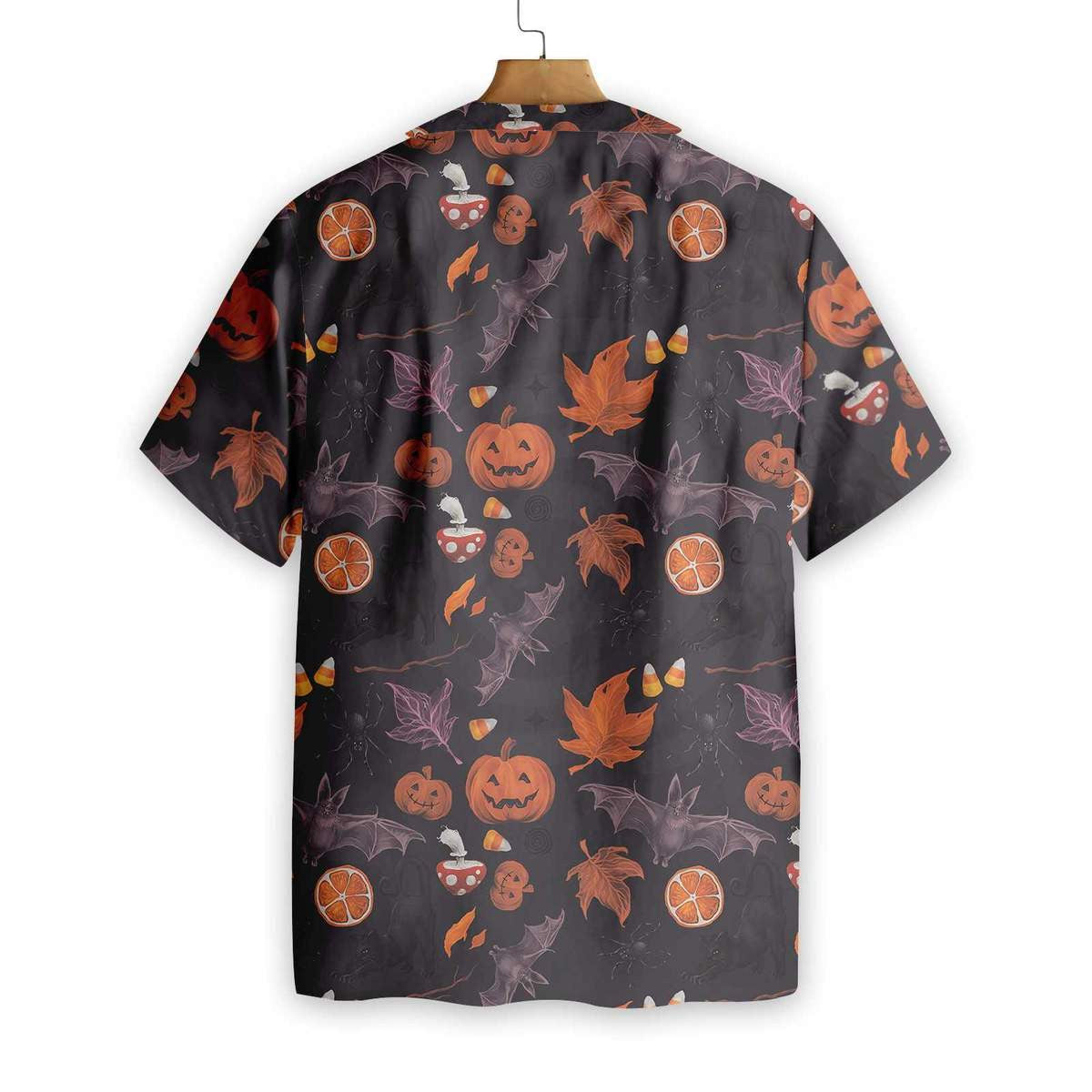 Halloween Spooky Artistic Background Design Hawaiian Shirt, Hawaiian For Gift