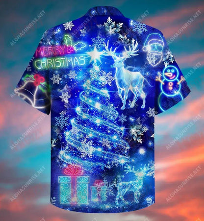 Let'S Get Lit Christmas Unisex Short Hawaiian Shirt Vacation Hawaiian T Shirts Tactical Hawaiian Shirt Hawaiian Shirts For Men, Hawaiian Shirt Gift, Christmas Gift