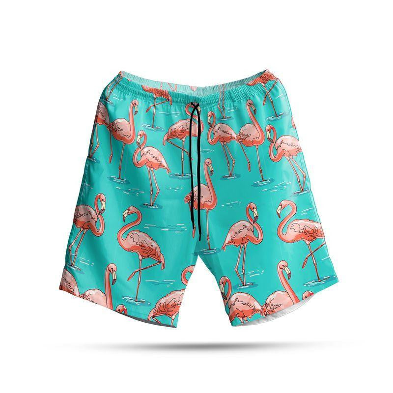 Flamingo On Neon Background Design Hawaiian Shirt, Hawaiian Shirt Gift, Christmas Gift