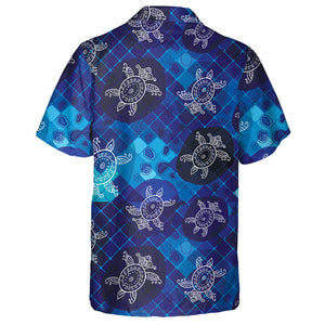 Abstract Style Turtle On The Mosaic Background Hawaiian Shirt, Hawaiian Shirt Gift, Christmas Gift