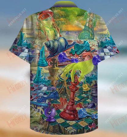 Magical Chess World Short Hawaiian Shirt Summer Hawaiian T Shirts Tropical Shirts For Men Hawaiian Shirts For Men, Hawaiian Shirt Gift, Christmas Gift
