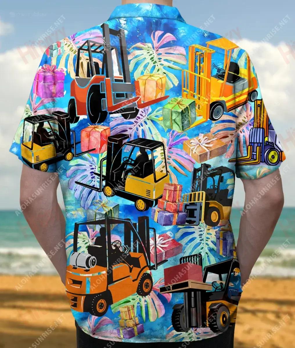 Forklift Truck This Is How I Lift Unisex Hawaiian Shirt Vacation Short Sleeve Best Hawaiian Shirts Funny Hawaiian Shirts, Hawaiian Shirt Gift, Christmas Gift