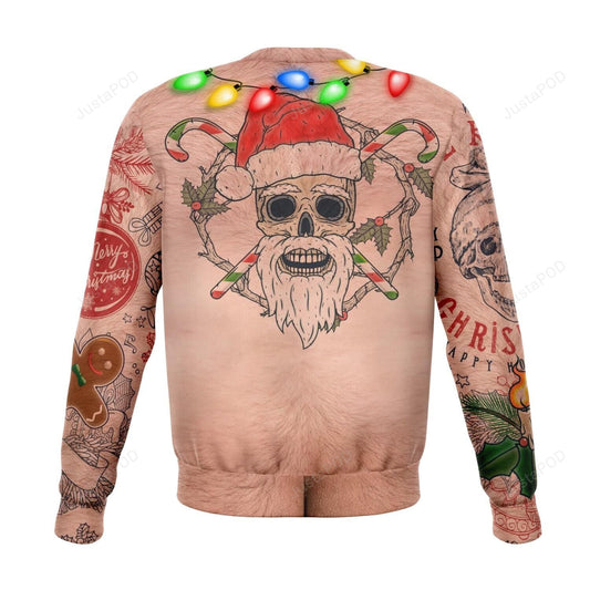 Mens Bare Chest Tattoos Festive For Unisex Ugly Christmas Sweater, Christmas Ugly Sweater,Christmas Gift,Gift Christmas 2022